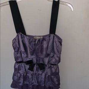 Purple ruffle top- Arden b